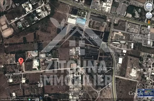 A vendre terrain à la soukra