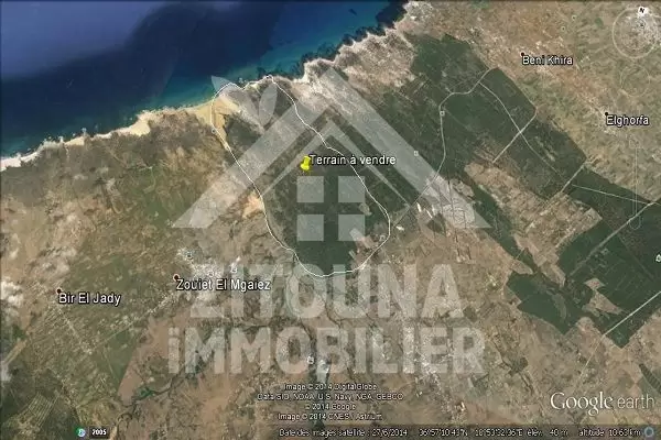 A vendre un terrain à Nabeul