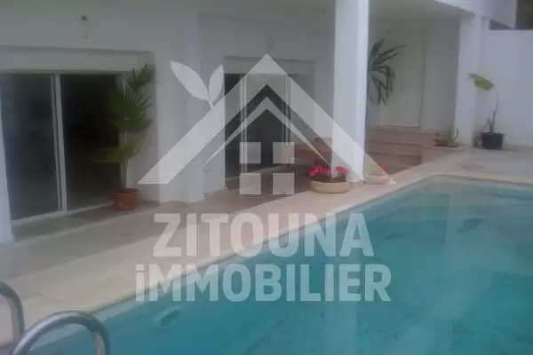 A louer une belle villa meublé à Gammarth sup