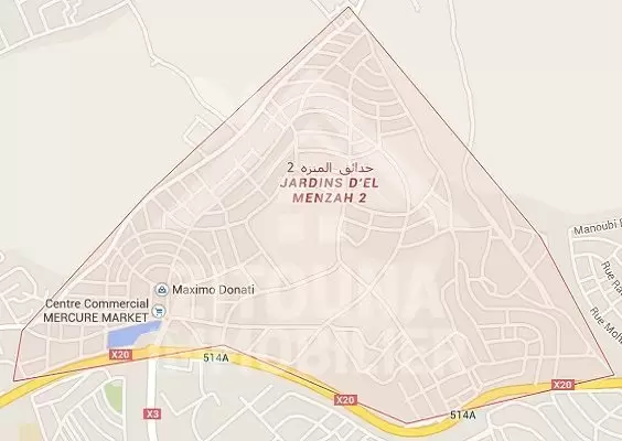 A vendre un terrain aux Jardins d'El Menzah