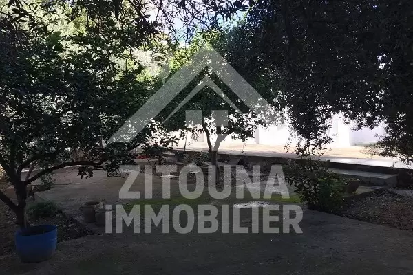 A vendre une villa avec pharmacie , deux dépôts de menuiserie et un grand jardin