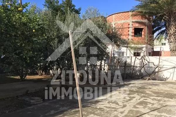 A vendre une villa avec pharmacie , deux dépôts de menuiserie et un grand jardin