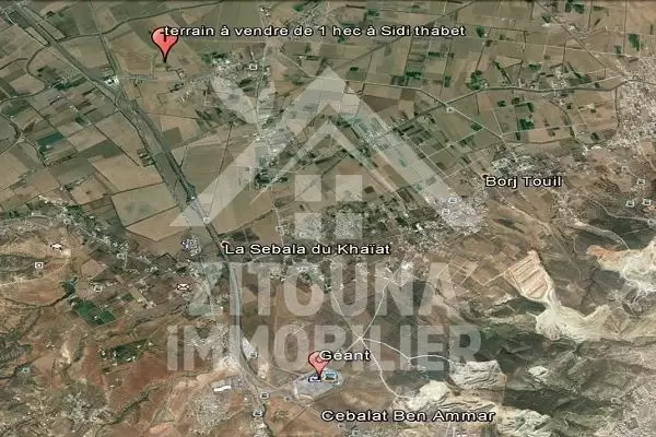 Terrain à vendre à Sidi Thabet à La Ariana