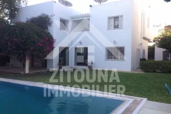 A louer une belle villa à Gammarth SuP