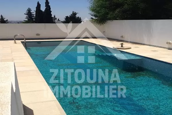 A louer pour Ambasssade cette somptueuse villa à Gammarth Sup