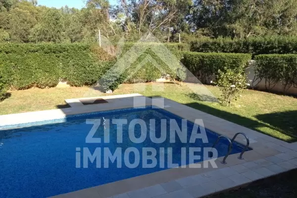 A louer une belle villa à Gammarth Sup