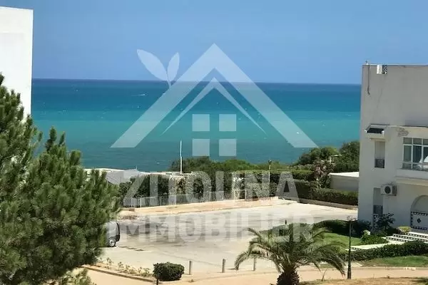 A louer un appartement avec vue sur mer dans une résidence gardée à Gammarth