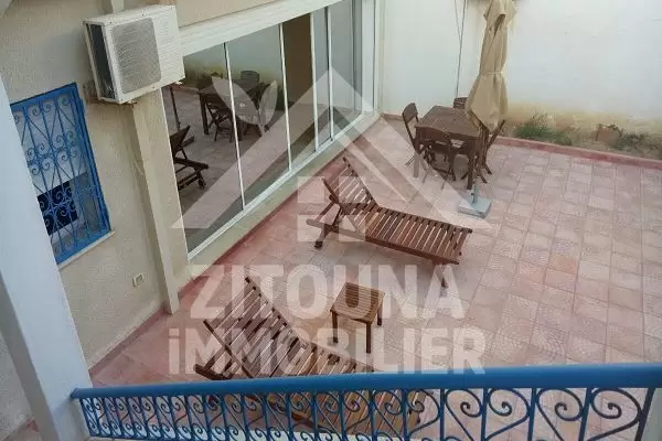 A louer une belle villa meublée style arabesque à Sidi Bousaid