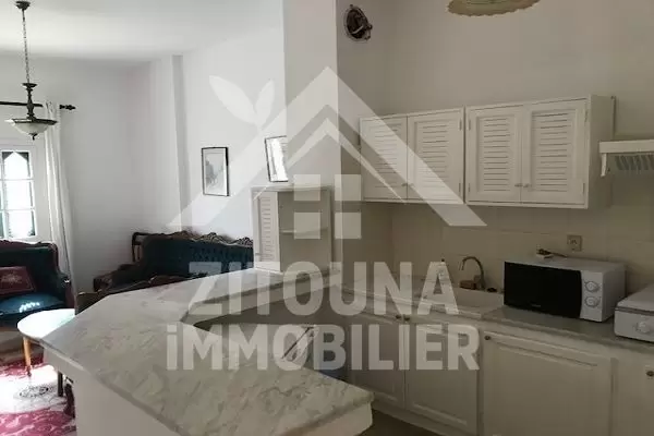 A louer un appartement s+1 meublé à la Marsa Plage dans une résidence gardée