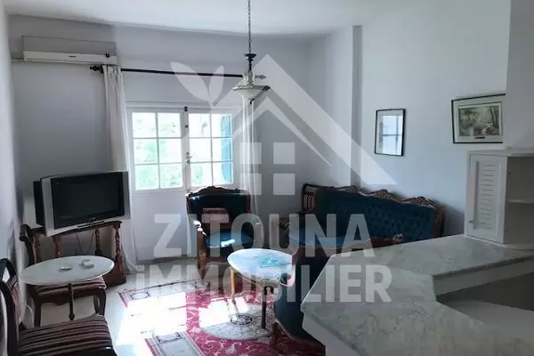 A louer un appartement s+1 meublé à la Marsa Plage dans une résidence gardée