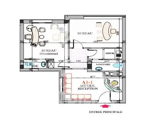 Une opportunité à saisir, à vendre un immeuble de 40 bureaux et commerces de très haut standing composés d’un sous sol, d’un rez de chaussée et de Cinq étages à Montplaisir