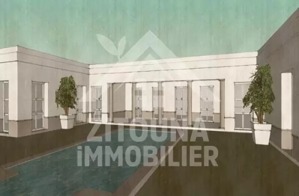 A vendre une villa en cours de construction à la Soukra