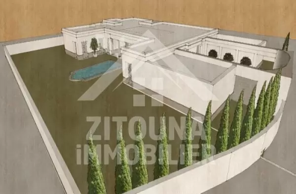 A vendre une villa en cours de construction à la Soukra