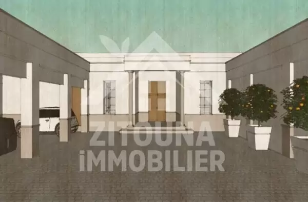 A vendre une villa en cours de construction à la Soukra