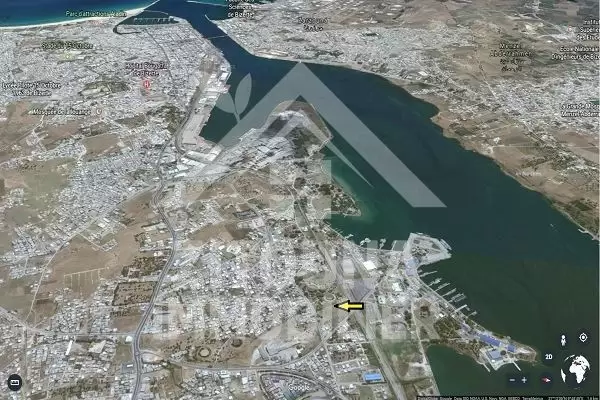 A vendre un terrain de 4564 m² à la pêcherie (moins de 10 minutes de Bizerte)