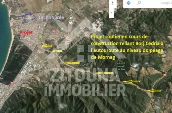 A vendre un bâtiment inachevé en R+2 à Borj Cedria