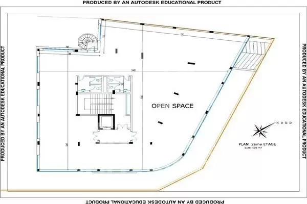 A louer un local commercial pour usage bureautique de 200 m2 en open space