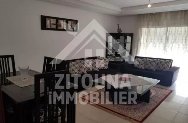 A louer un appartement meublé dans une résidence bien gardée à l'Aouina