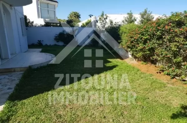 A louer un Rez de jardin à Gammarth