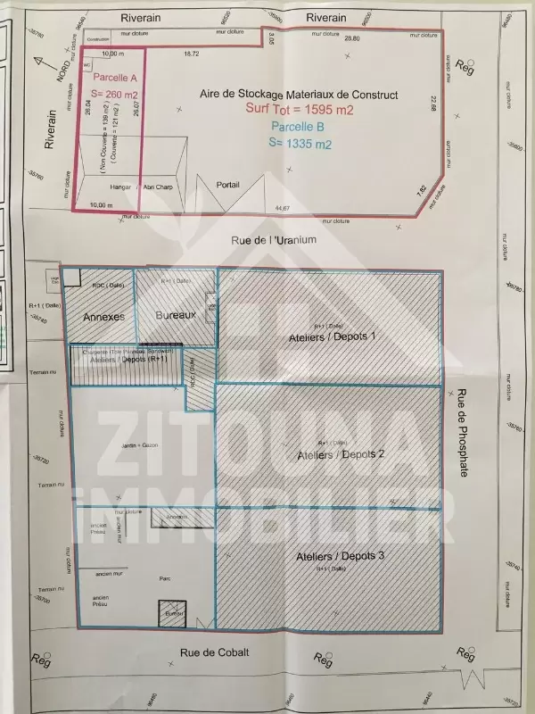 A vendre un entrepôt à la Marsa sur le GP9