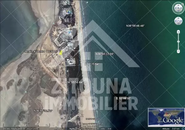 Terrain à usage Touristique pied à l'eau