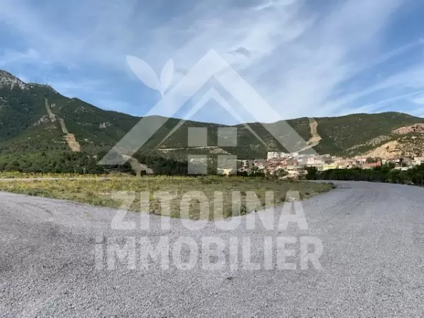 A vendre un terrain de 1300 m2 ayant une superbe vue la montagne de bougarnin et vue sur mer
