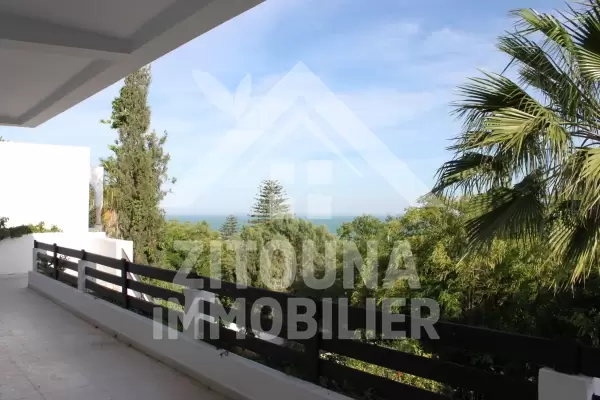 Une villa à louer vue sur mer à carthage