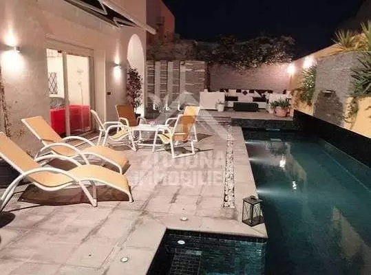 A louer une belle villa dans la ville de Hammamet sud avec une vue magnifique (2907)