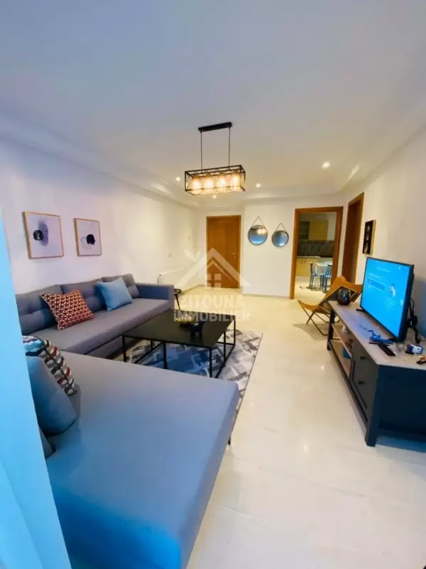A louer un coquet appartement S+3 richement meublé à cité ghazela Ariana