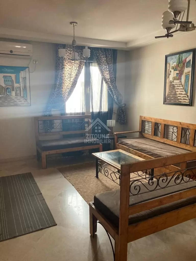 Un appartement S+1 à louer meublé à Ain zaghouan