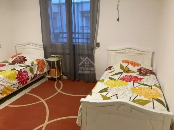 Un appartement meublé à Ain zaghouan à louer