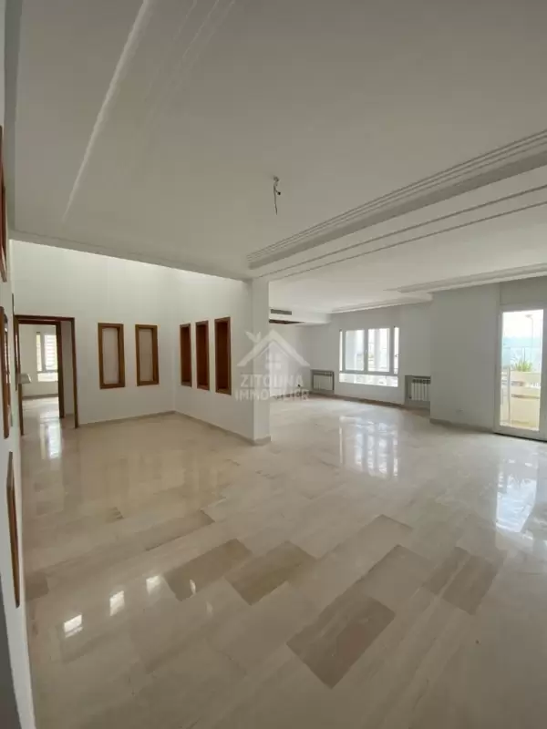 A louer un spacieux appartement à la Marsa