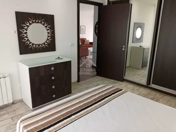 A louer un Bel appartement à sidi daoued avec un jardin