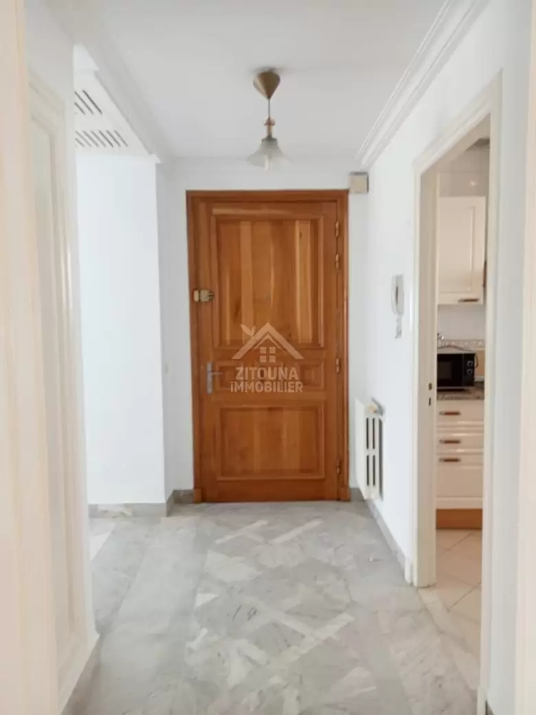 A louer un appartement s+2 avec vue mer à la Marsa plage