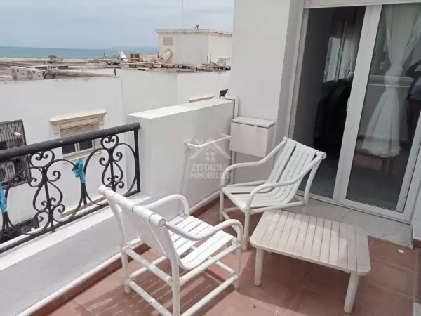 A louer un appartement s+2 avec vue mer à la Marsa plage