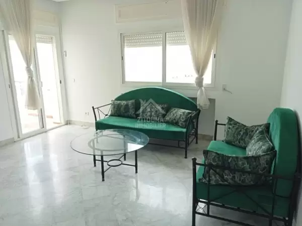 A louer un appartement s+2 avec vue mer à la Marsa plage