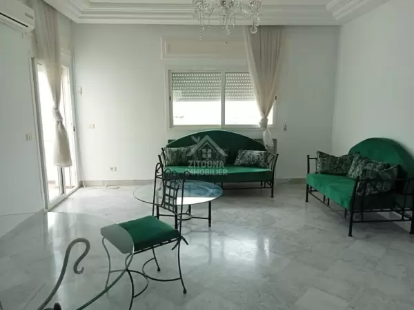 A louer un appartement s+2 avec vue mer à la Marsa plage