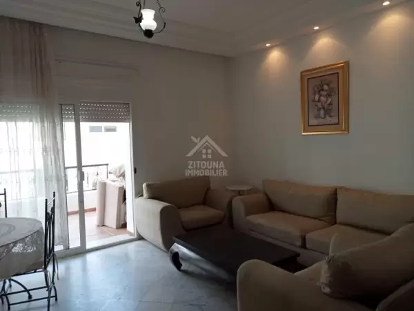 A louer un coquet appartement s+2 meublé à la Marsa Corniche