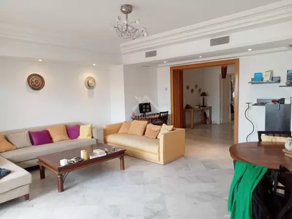 A louer un appartement S+3 meublé avec vue mer à la Marsa corniche
