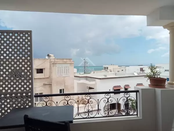 A louer un appartement S+3 meublé avec vue mer à la Marsa corniche