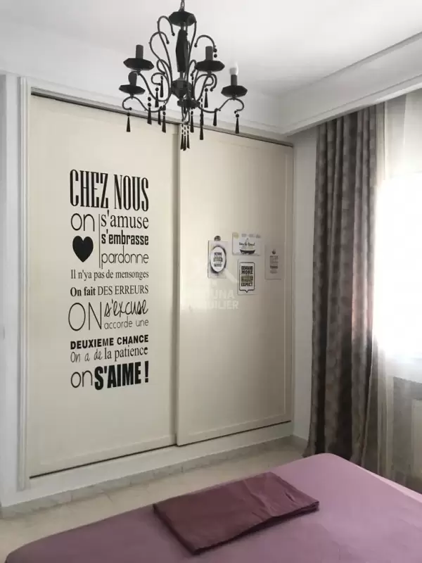 A Louer un appartement meublé à la Marsa