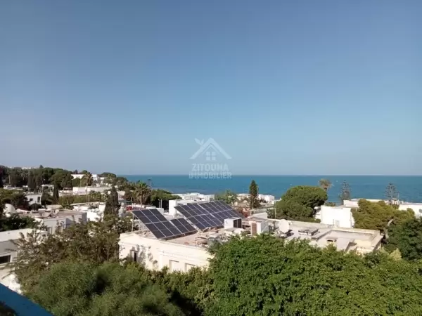 A louer un appartement S+3 avec vue Mer à la Marsa
