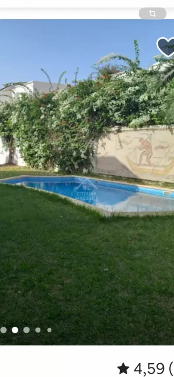 A louer une villa de charme à Gammarth