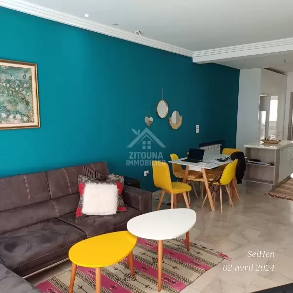 A louer Charmant appartement S+1 Meublé à La Marsa Ville