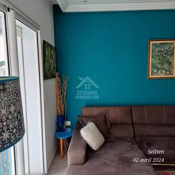 A louer Charmant appartement S+1 Meublé à La Marsa Ville