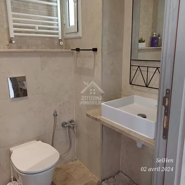 A louer Charmant appartement S+1 Meublé à La Marsa Ville