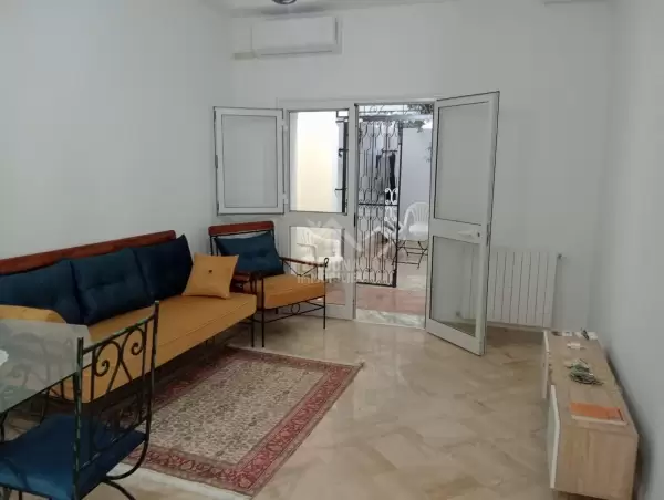A louer un appartement au RDC à la Marsa plage